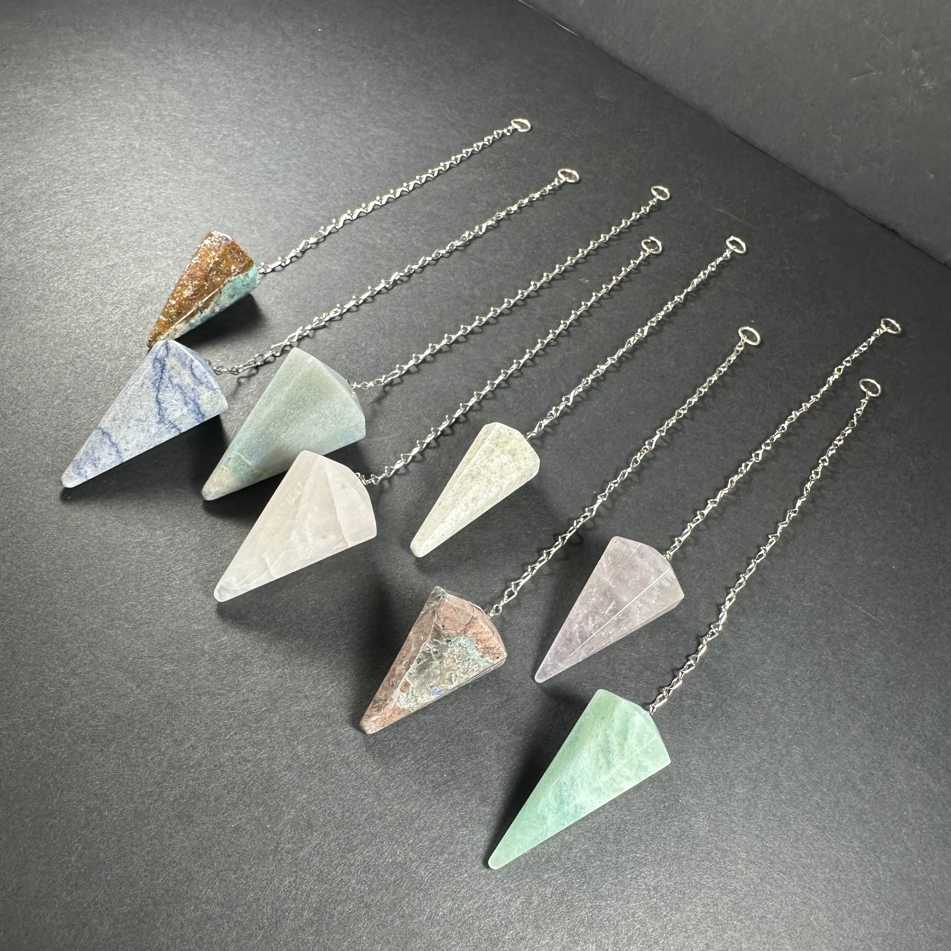 Stone Pendulum with Chain - New Age Realms