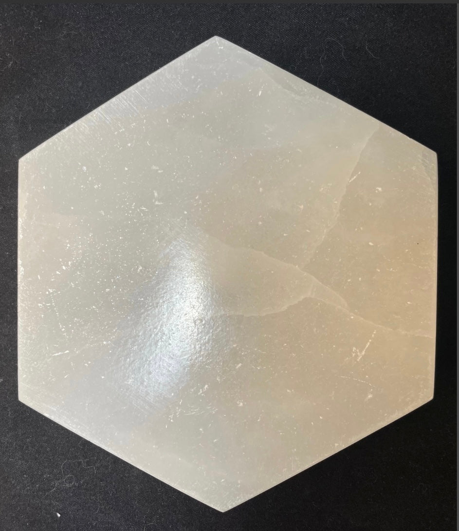 Selenite Crystal Charging Plate 10cm - New Age Realms