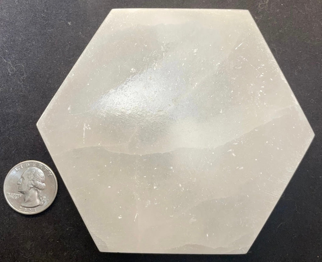 Selenite Crystal Charging Plate 10cm - New Age Realms
