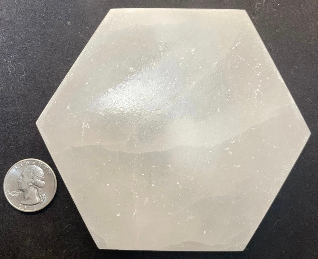 Selenite Crystal Charging Plate 10cm - New Age Realms