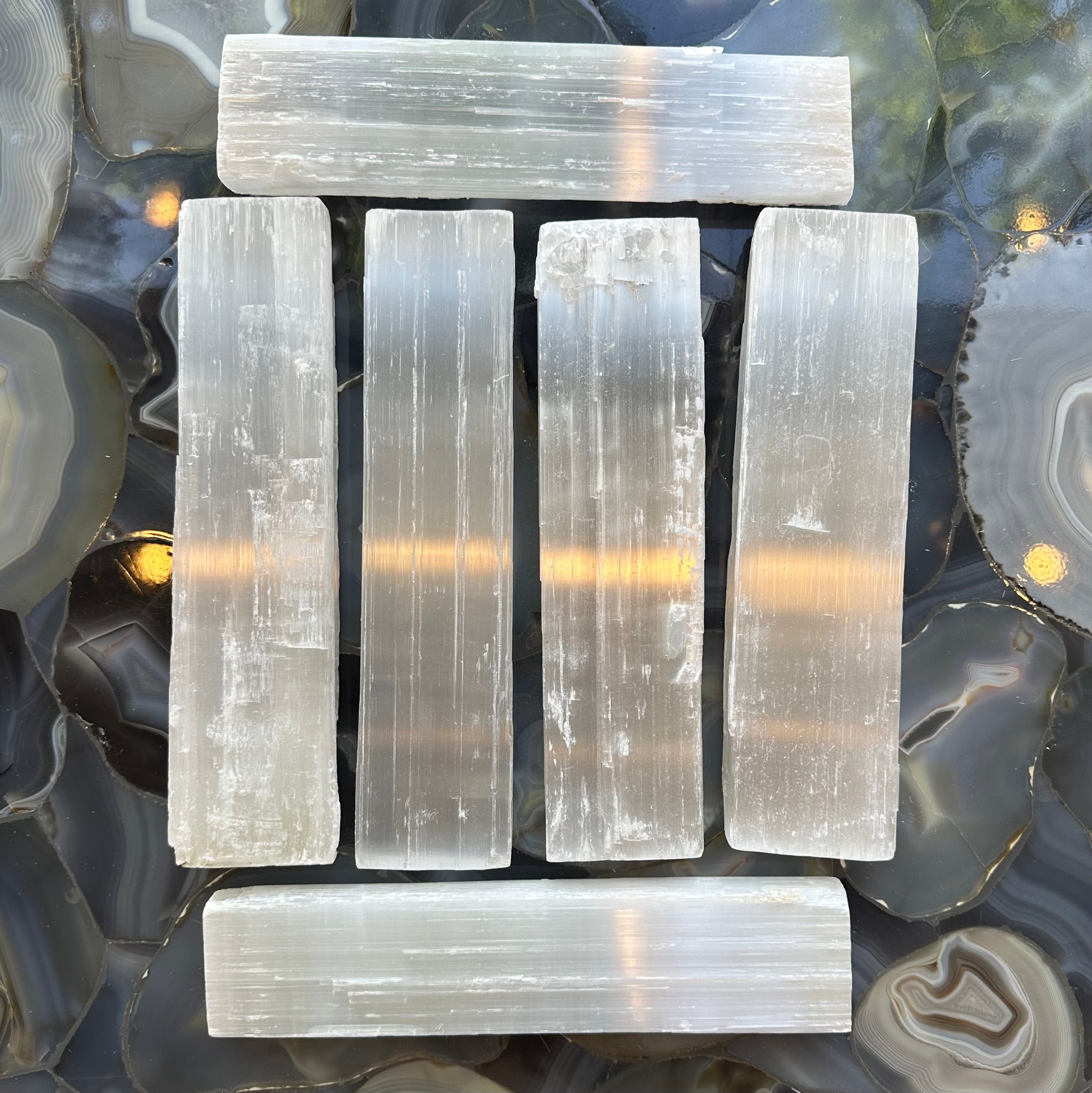 Rough Selenite Bar (L) - New Age Realms