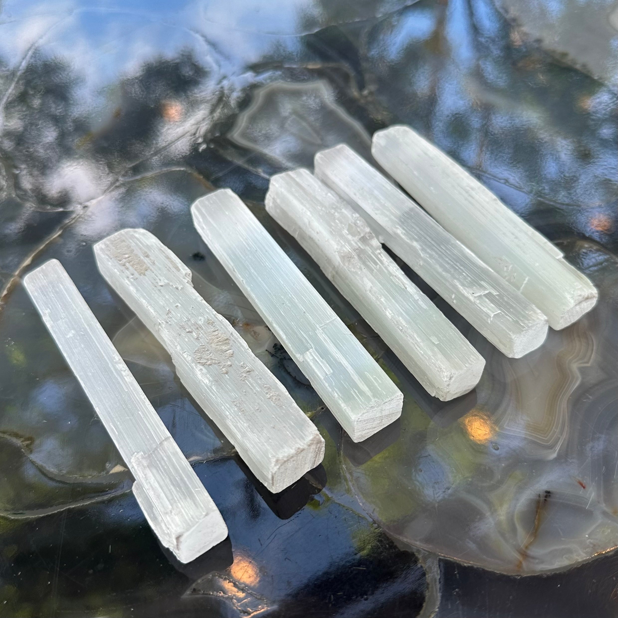 Selenite Stick 15cm from Morocco - New Age Realms