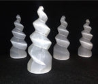 Selenite Spiral Tower 10cm - New Age Realms