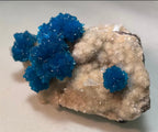 Cavansite with Stilbite on Matrix from Pune, Maharashtra, India - New Age Realms
