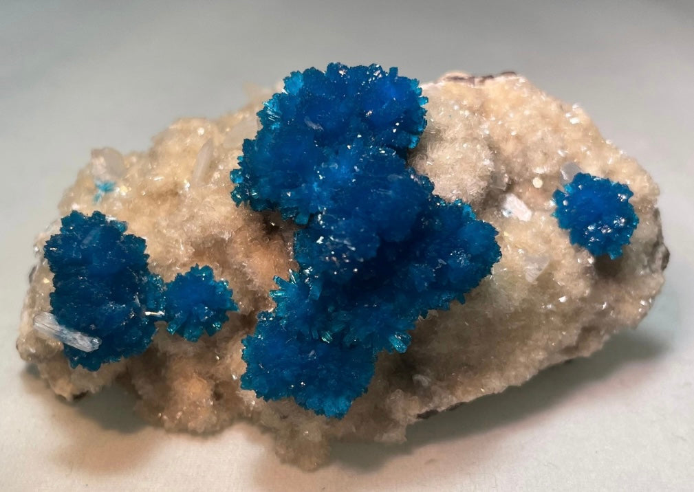 Cavansite with Stilbite on Matrix from Pune, Maharashtra, India - New Age Realms