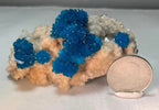 Cavansite with Stilbite on Matrix from Pune, Maharashtra, India - New Age Realms
