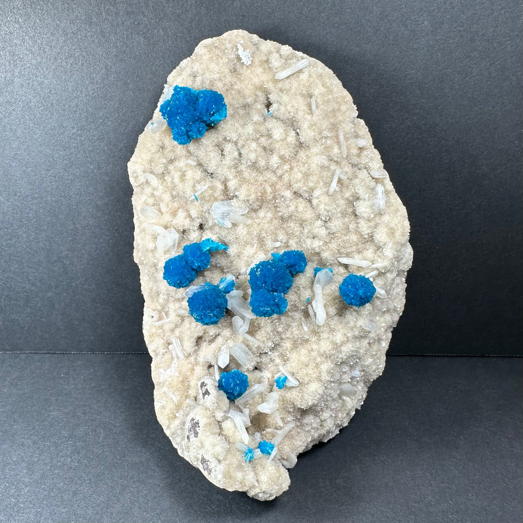 Cavansite with Stilbite on Matrix Maharashtra, Pune, India - New Age Realms
