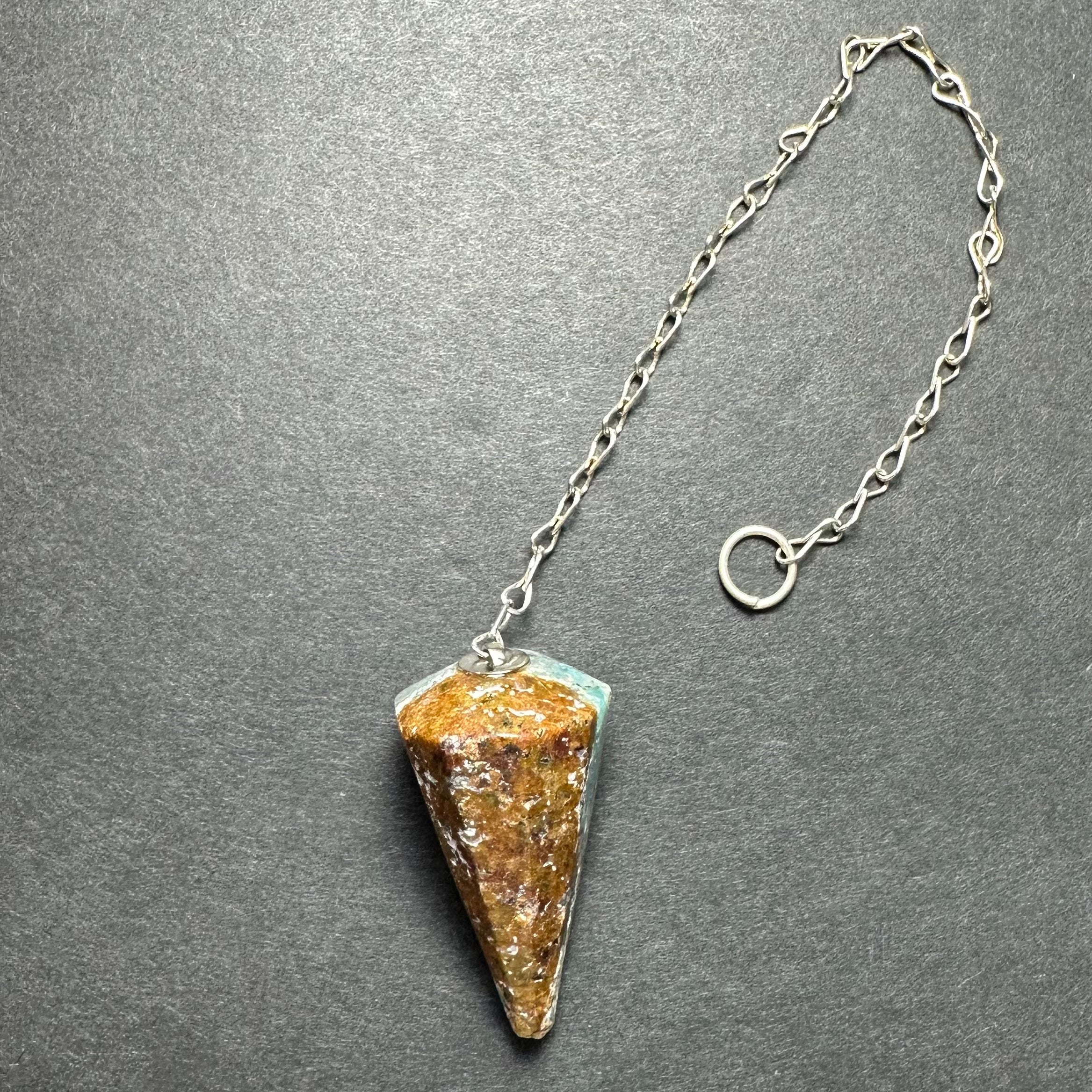 Stone Pendulum with Chain - New Age Realms
