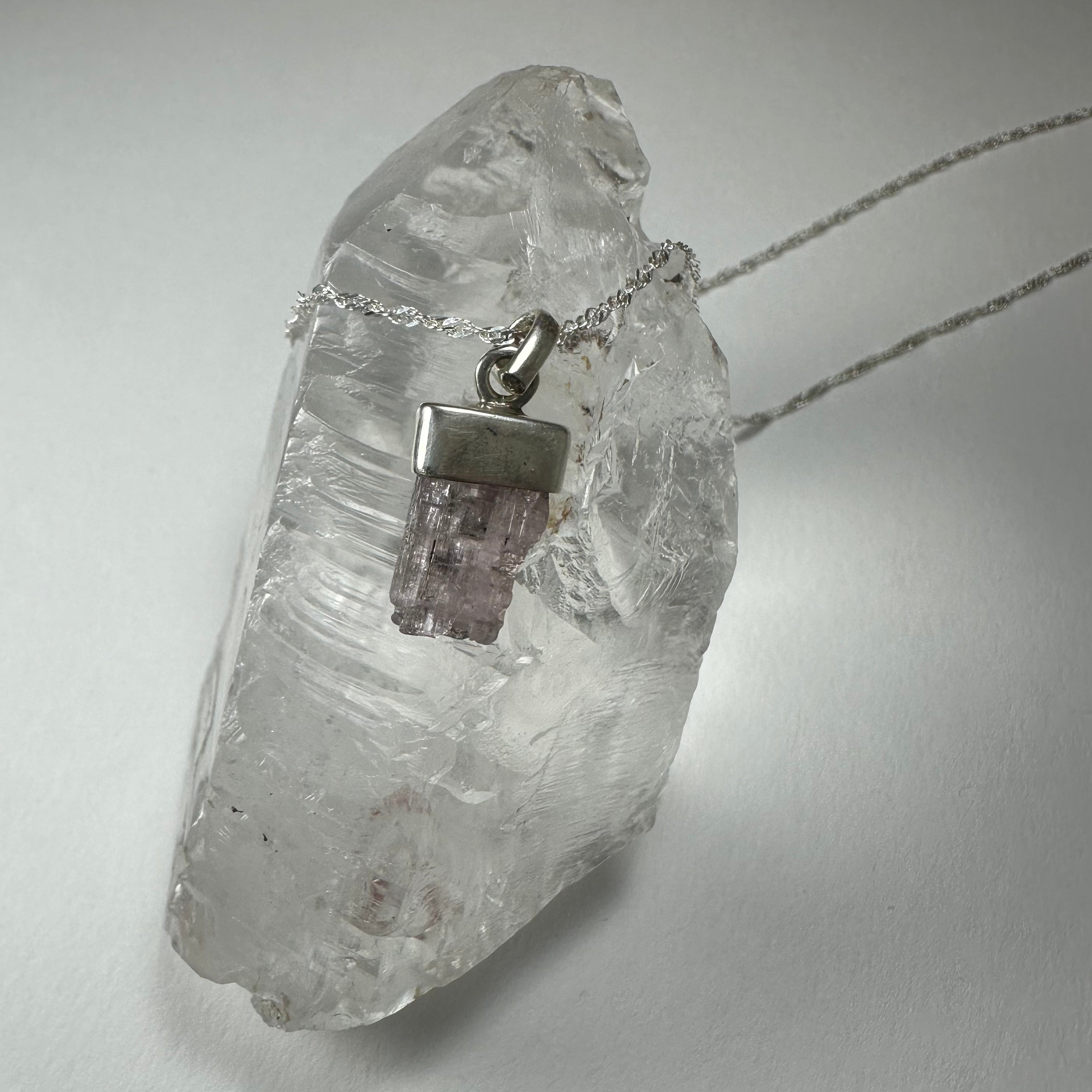 Natural Tourmaline Pencil Pendant - New Age Realms
