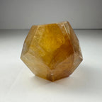 Yellow Hematoid Quartz Dodecahedron Carving from Brazil - New Age Realms