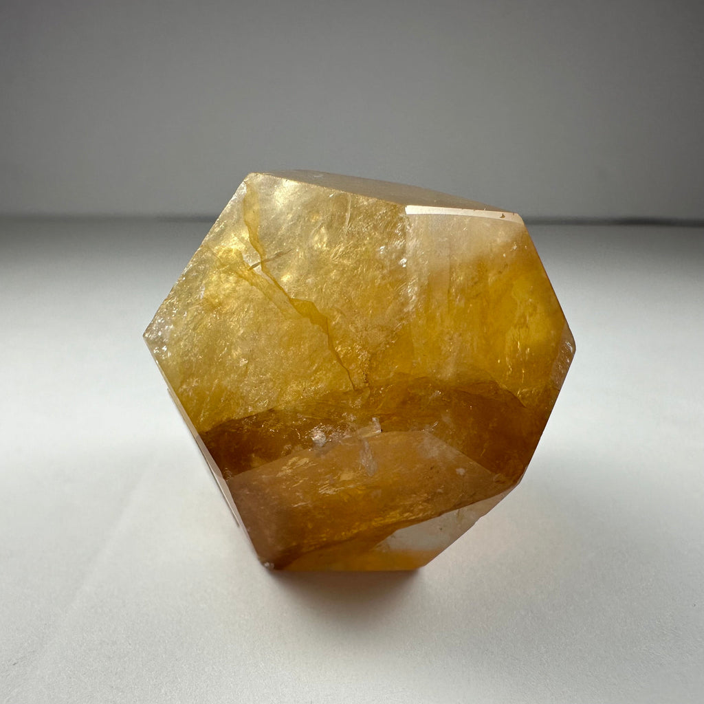 Yellow Hematoid Quartz Dodecahedron Carving from Brazil - New Age Realms