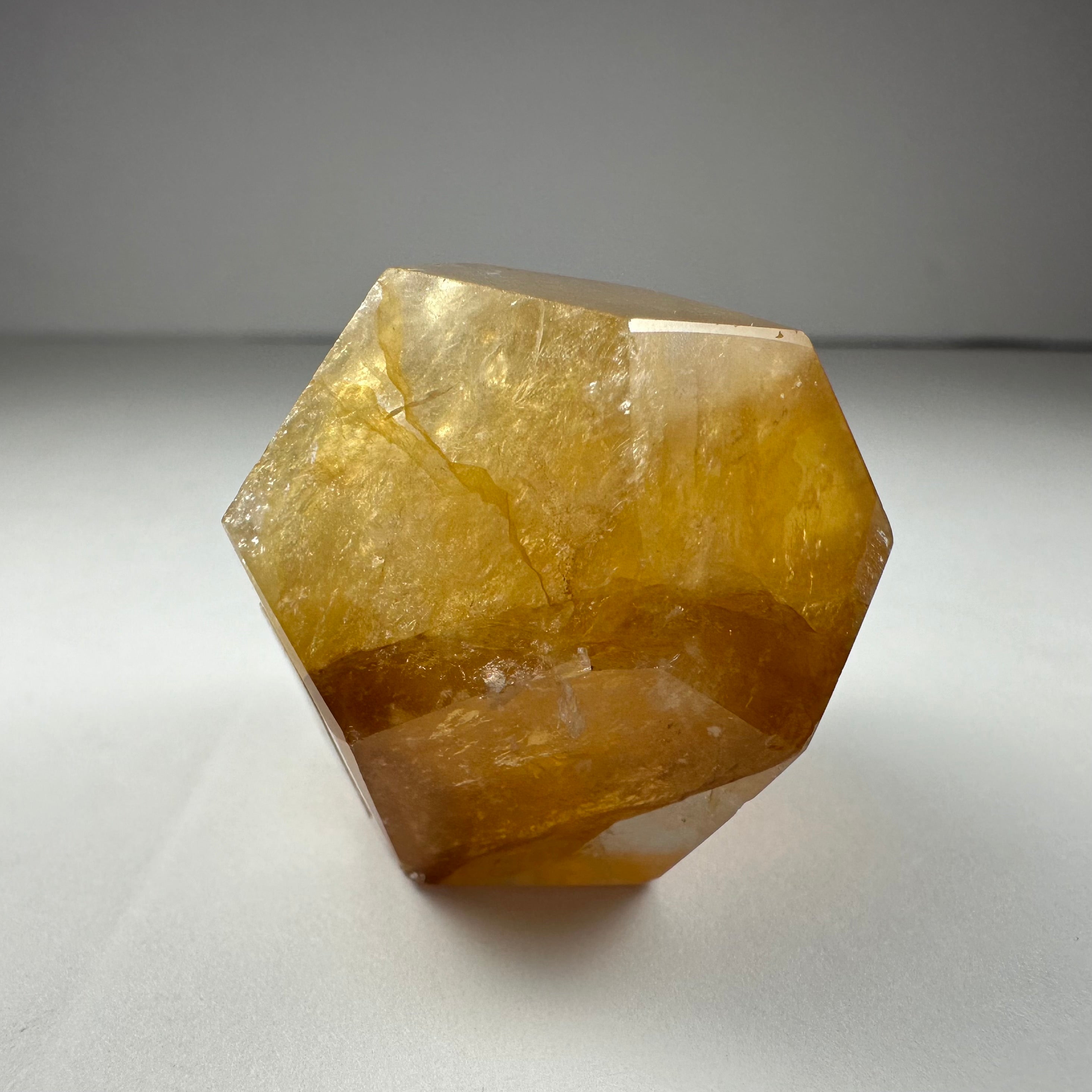 Yellow Hematoid Quartz Dodecahedron Carving from Brazil - New Age Realms