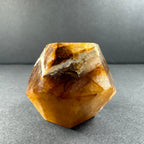 Yellow Hematoid Quartz Dodecahedron Carving from Brazil - New Age Realms