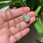 Raw Crystal Wire Wrap Gold Necklaces - New Age Realms