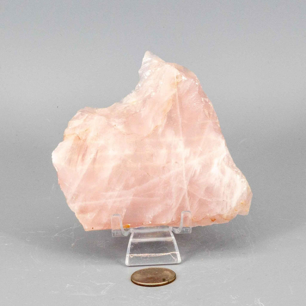 Natural Polished Rose Quartz Crystal - New Age Realms
