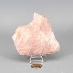 Rose Quartz Crystal Polished Slice Natural Pink Stone - New Age Realms