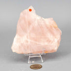 Rose Quartz Crystal Polished Slice Natural Pink Stone - New Age Realms