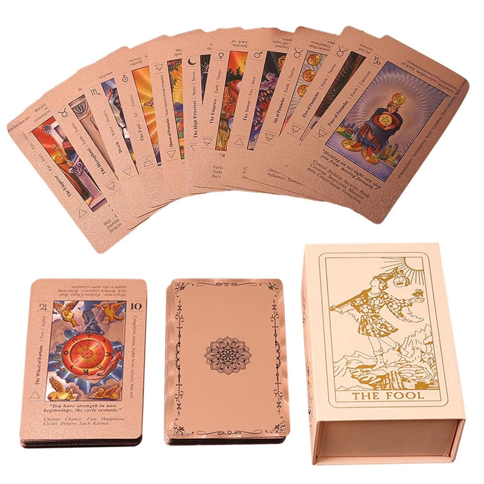 78 Classic Mystic Divination Set with Guide Book with Meanings on Them for Beginners & Experienced Practitioners