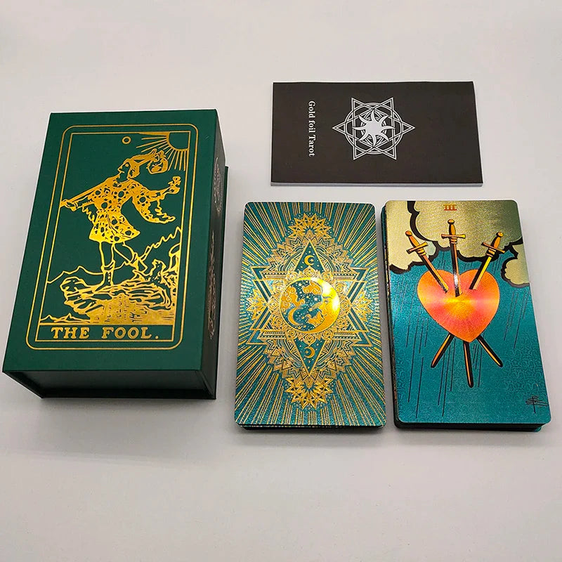 New Rider Waite Gold Foil Tarot Deck