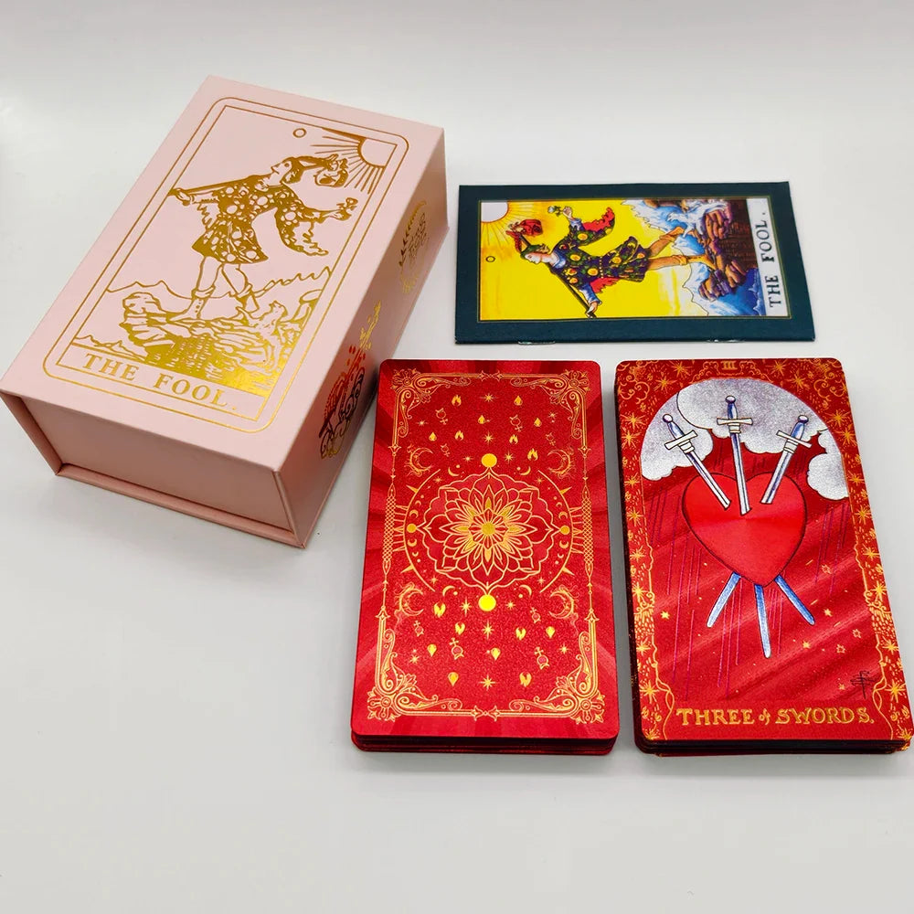 New Rider Waite Gold Foil Tarot Deck