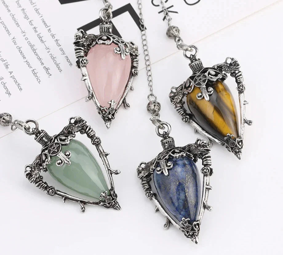 Water Drop Crystal Pendulums - New Age Realms