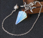 Triple Moon Pentacle Crystal Pendulums - New Age Realms