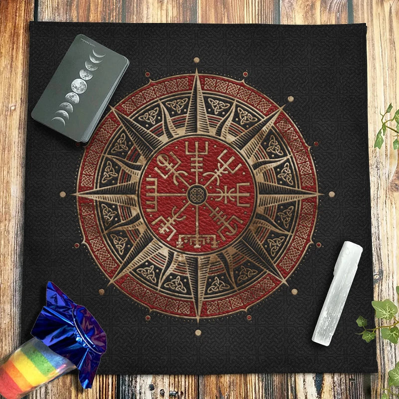 Triple Moon Pentacle-Runic Cloth - New Age Realms
