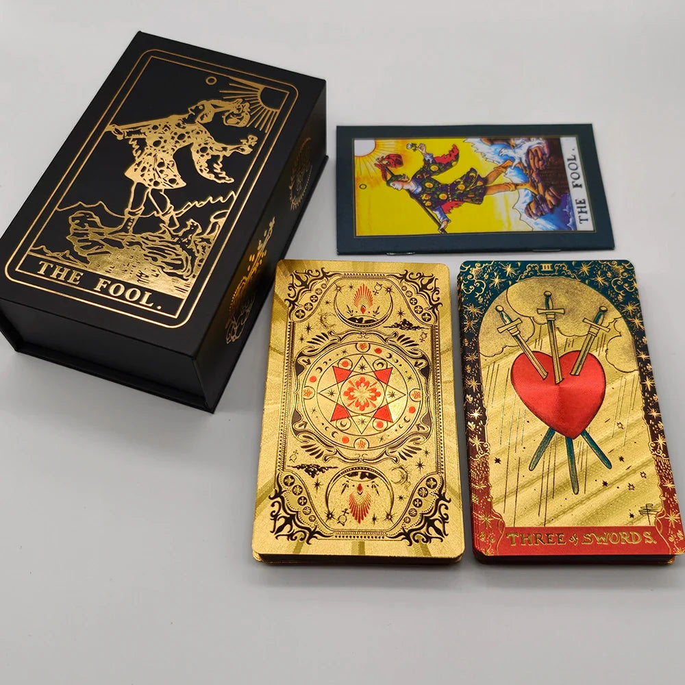 Gold Waterproof Tarot Deck