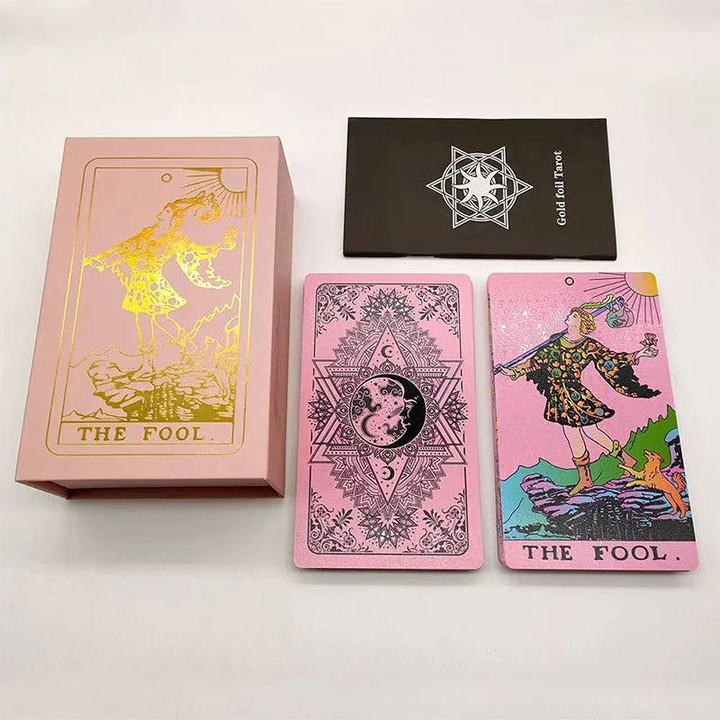 New Rider Waite Gold Foil Tarot Deck