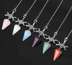 Triple Moon Pentacle Crystal Pendulums - New Age Realms