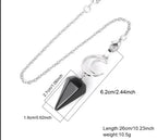 Crystal Crescent Moon Pendulums - New Age Realms