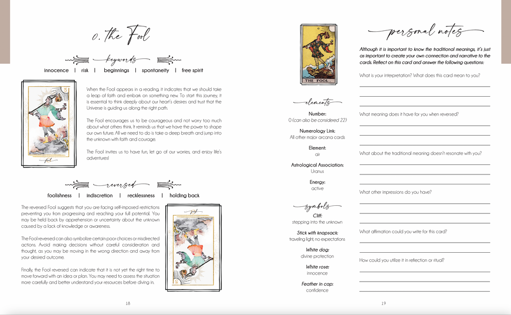 Decoding the Cards: A Tarot Workbook for Intuitive Exploration - New Age Realms
