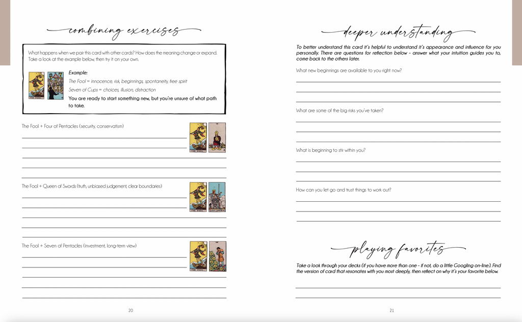 Decoding the Cards: A Tarot Workbook for Intuitive Exploration - New Age Realms