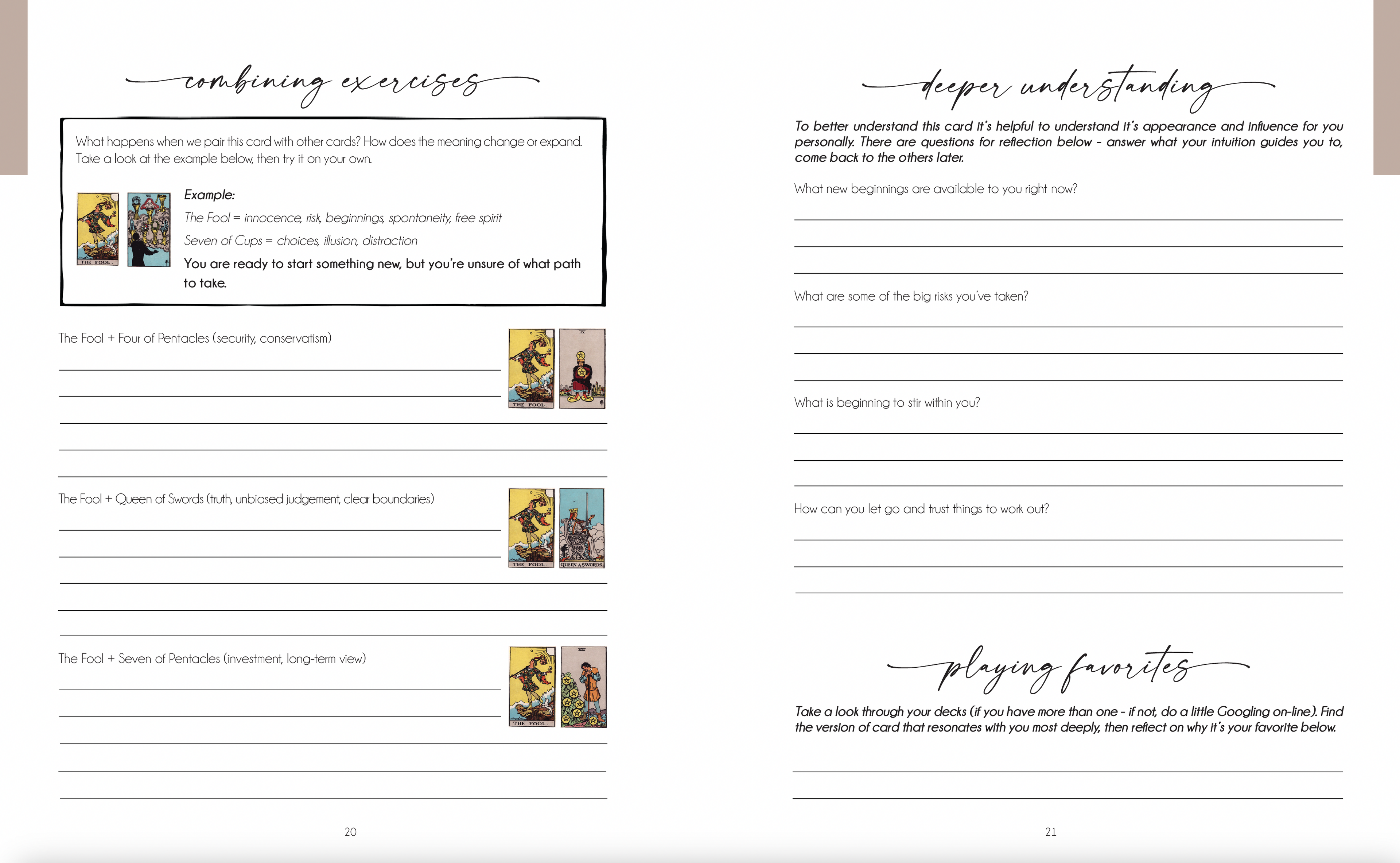 Decoding the Cards: A Tarot Workbook for Intuitive Exploration - New Age Realms