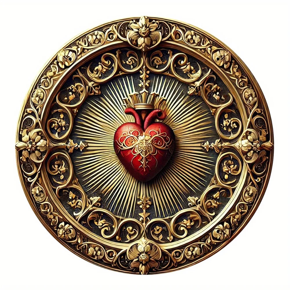 Sacred Heart Aluminum Wall Art - New Age Realms