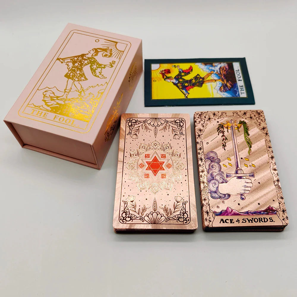 New Rider Waite Gold Foil Tarot Deck