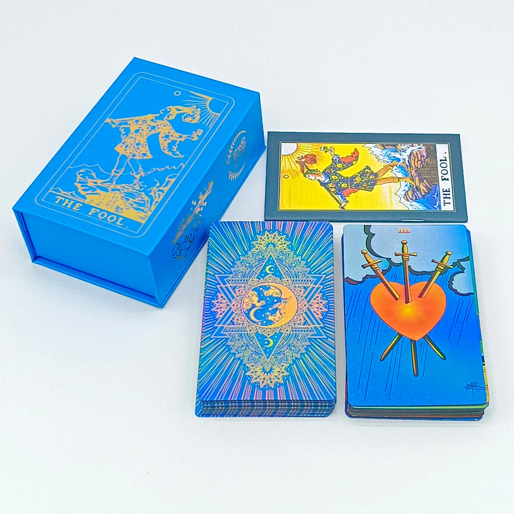 New Rider Waite Gold Foil Tarot Deck