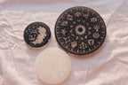 Selenite Crystal Crescent Moon Plate – Crystal Charging & Cleansing Altar Disc - New Age Realms