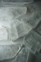 selenite | satin spar crystal slab | charging plate - New Age Realms