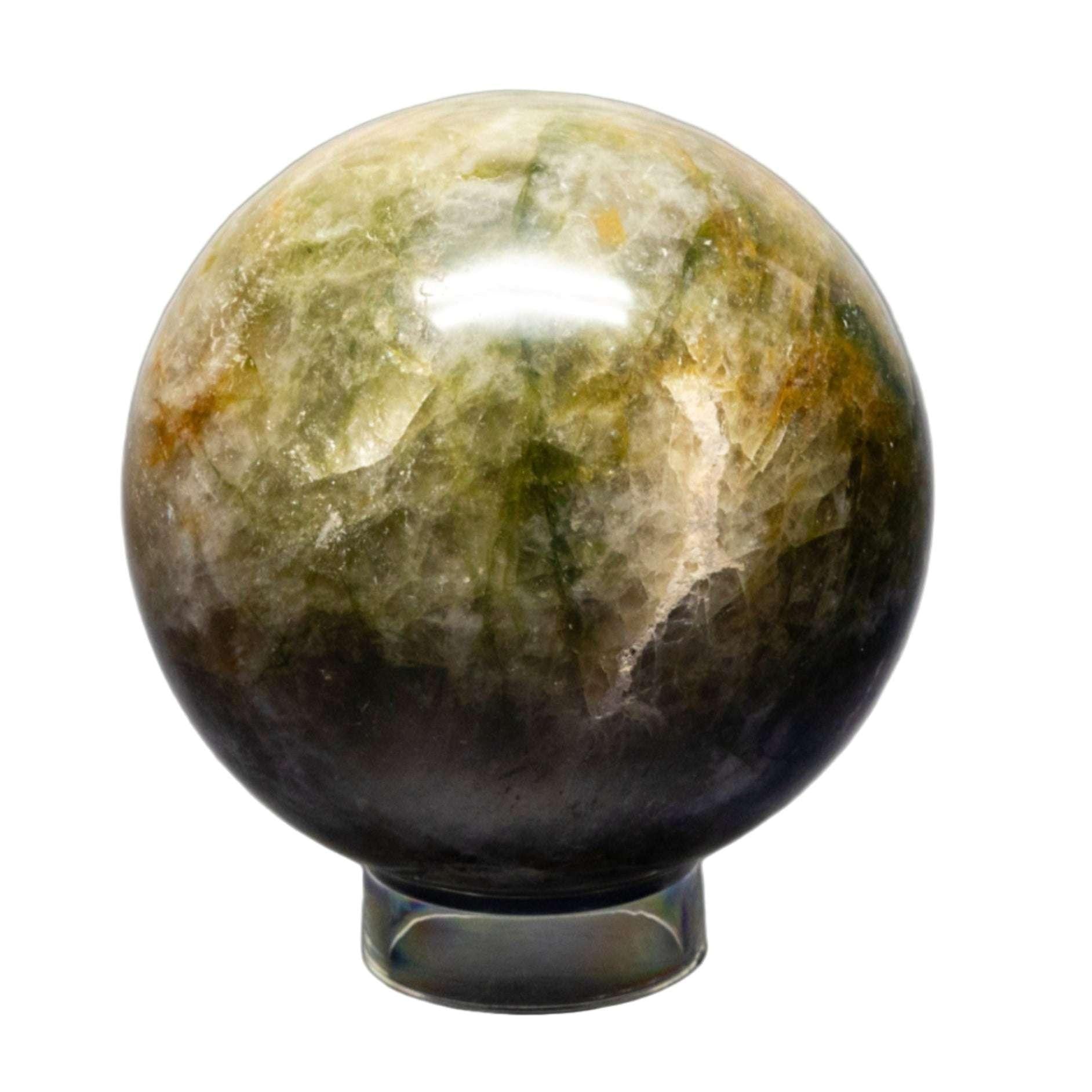 Serpentine Sphere | 74mm 550g Polished Crystal Ball - New Age Realms