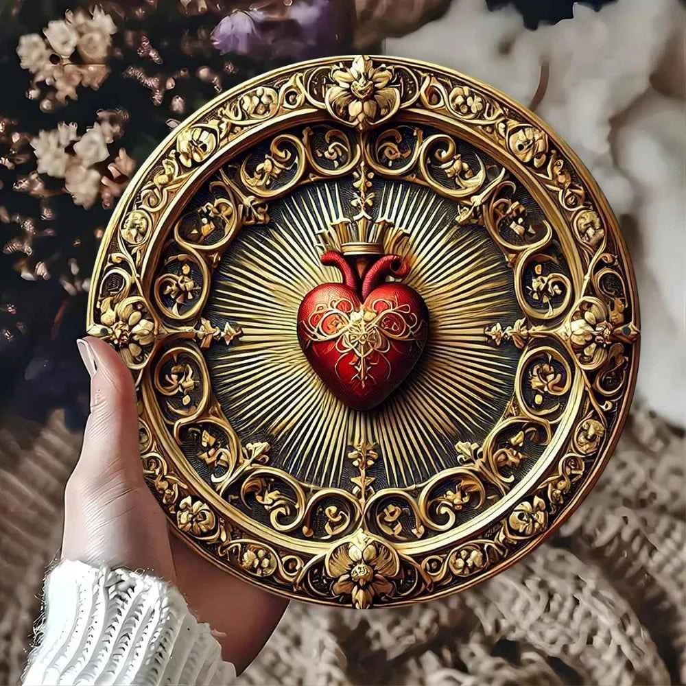 Sacred Heart Aluminum Wall Art - New Age Realms