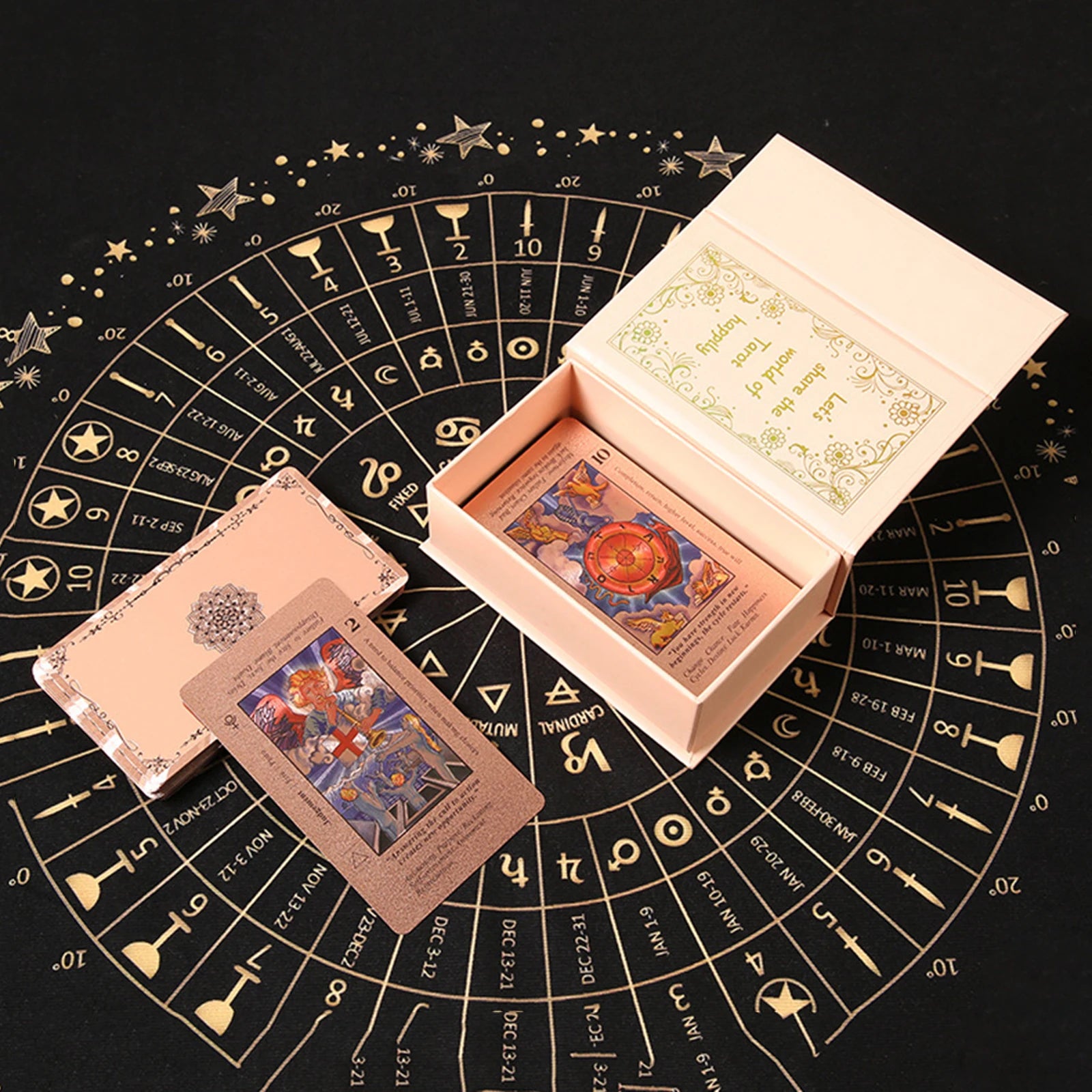 78 Classic Mystic Divination Set with Guide Book with Meanings on Them for Beginners & Experienced Practitioners