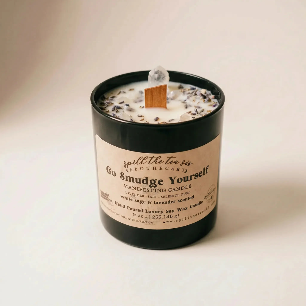 Vela de intención "Go Smudge Yourself" | Limpieza, purificación y protección