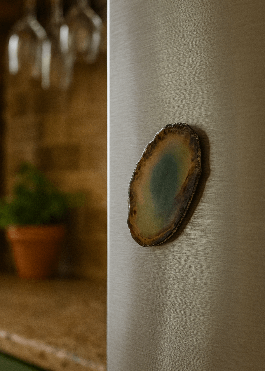 Agate Slice Crystal Fridge Magnet - New Age Realms