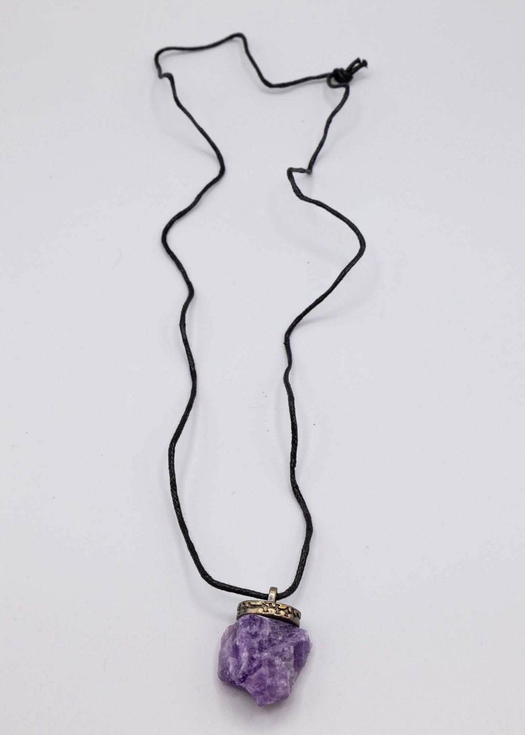 Amethyst Crystal Necklace - New Age Realms