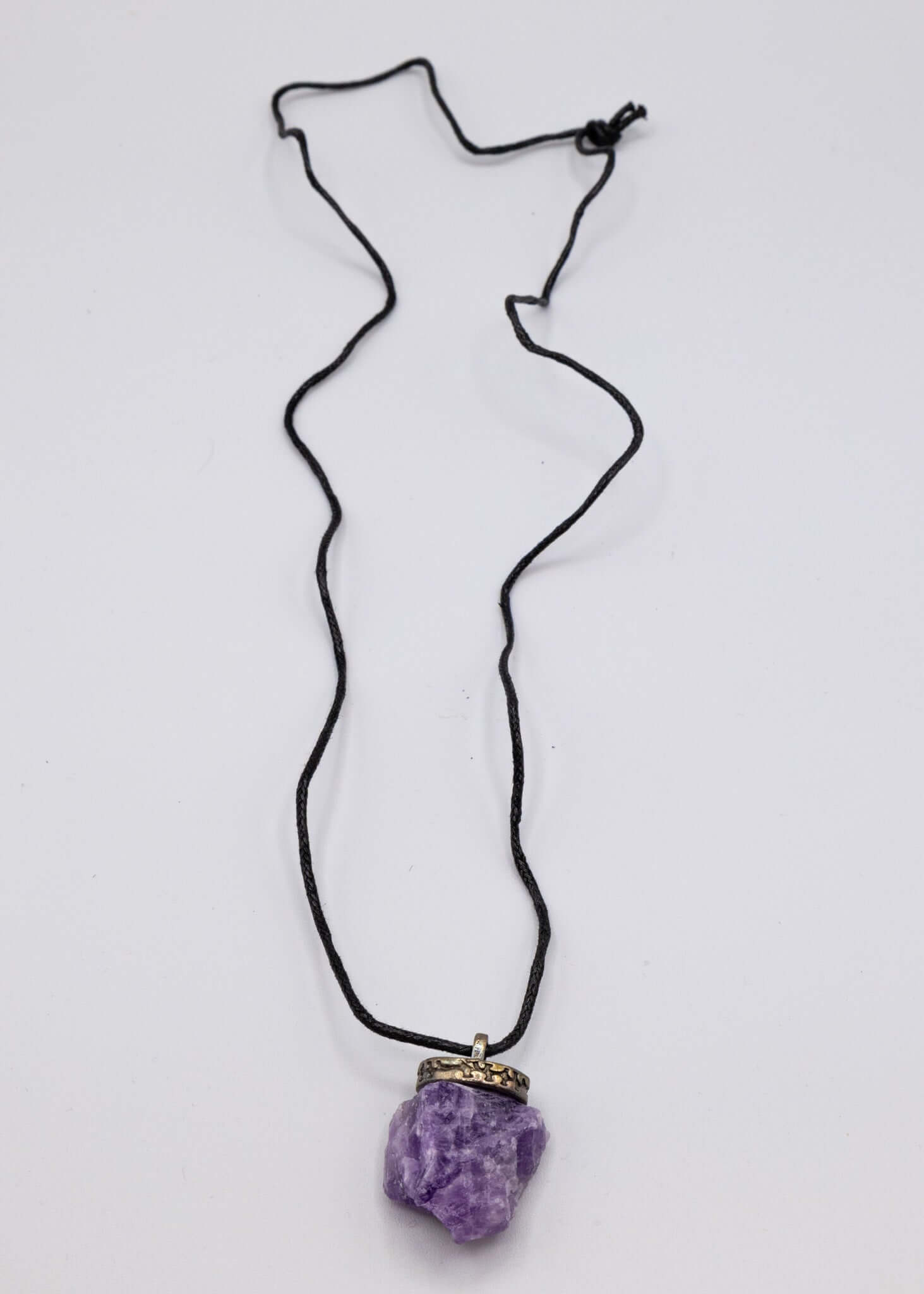 Amethyst Crystal Necklace - New Age Realms