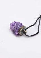 Amethyst Crystal Necklace - New Age Realms