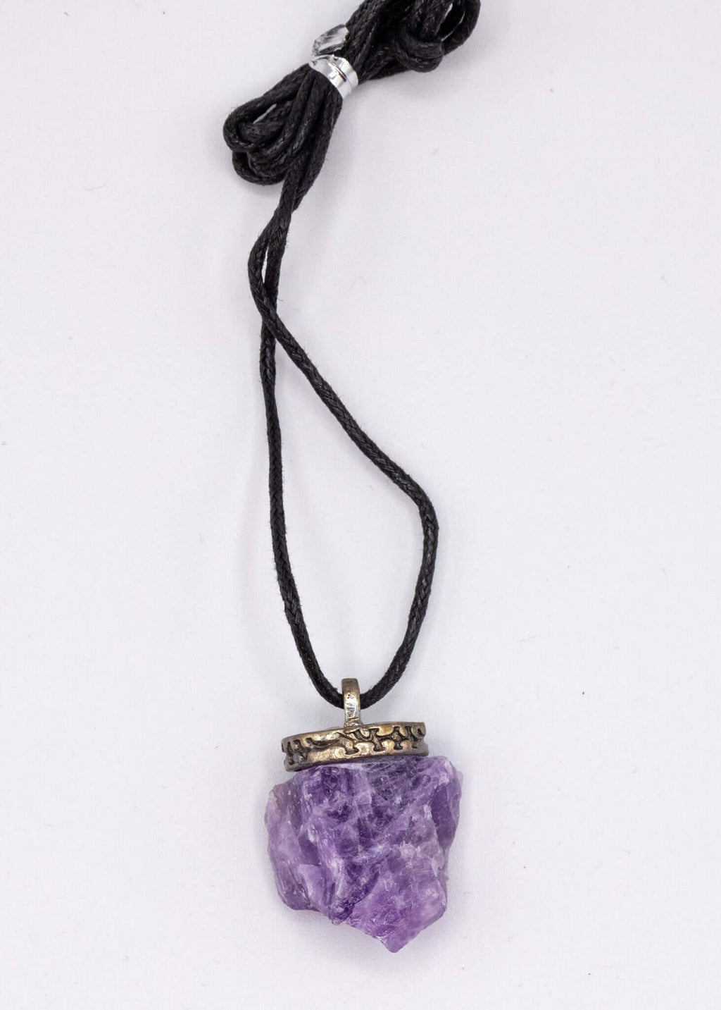 Amethyst Crystal Necklace - New Age Realms