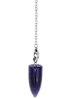 Amethyst Tear Drop Pendulum - New Age Realms