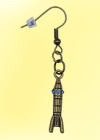 Retro Rocket Ship Earrings - New Age Realms
